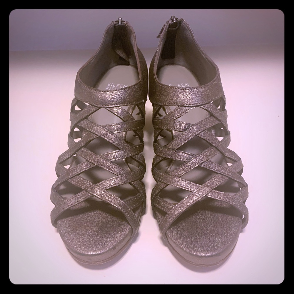 Eileen Fisher wedge sandals size 7